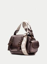bolsos bolso de hombro  taupe-metalizado - hispanitas
