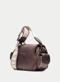bolsos bolso de hombro  taupe-metalizado - hispanitas