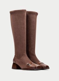 zapatos bota marsella avellana - hispanitas