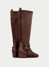 zapatos bota verona avellana - hispanitas
