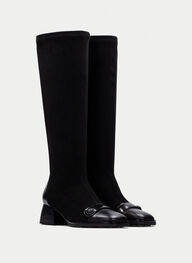 zapatos bota marsella negro - hispanitas