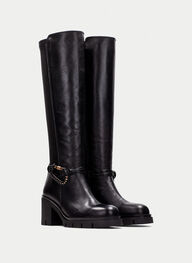 zapatos bota zurich negro - hispanitas