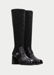 zapatos bota tokio negro - hispanitas