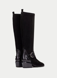 zapatos bota verona negro - hispanitas