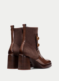 shoes ankle-boot tokiohazelnut - hispanitas