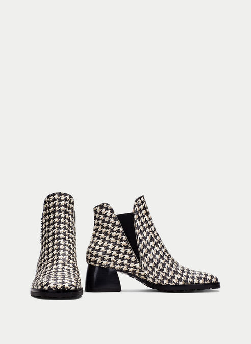 stivaletto marsella bianco-nero