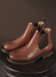 zapatos botín  cuero - hispanitas