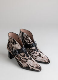 scarpe stivaletto atlanta leopardo-bianco-nero - hispanitas
