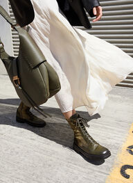 zapatos botin hamburgo militar - hispanitas