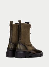 zapatos botín hamburgo militar - hispanitas