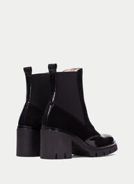 zapatos botin zurich negro-antracita - hispanitas