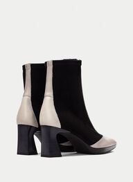 zapatos botin atlanta negro-blanco - hispanitas