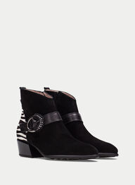 shoes ankle-boot veronablack-zebra - hispanitas