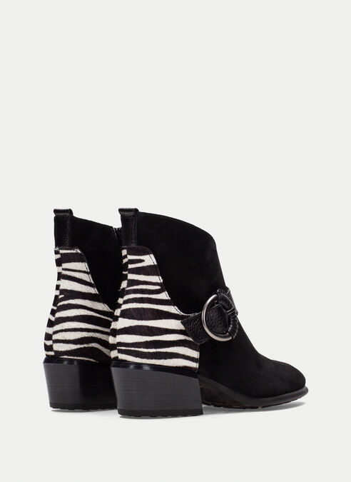 stivaletto verona nero-zebra