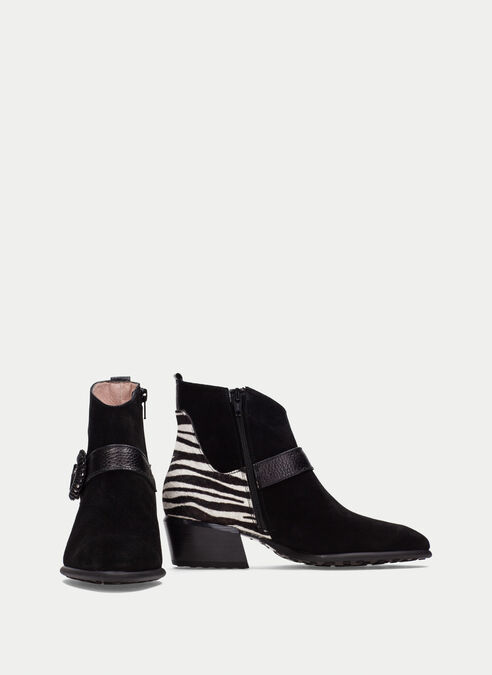 stivaletto verona nero-zebra