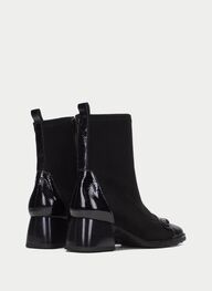 zapatos botin marsella negro - hispanitas