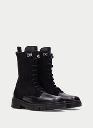 zapatos botin hamburgo negro - hispanitas