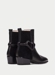 zapatos botin verona negro - hispanitas