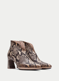 zapatos botin atlanta python-taupe - hispanitas