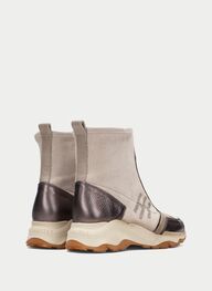 zapatos botin sport nepal crema-taupe - hispanitas