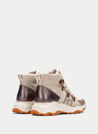 zapatos botín sport nepal crema-taupe - hispanitas