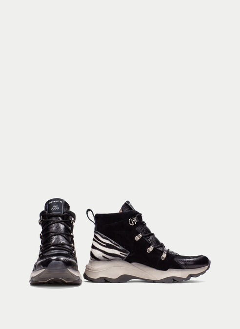 botin sport nepal negro-cebra