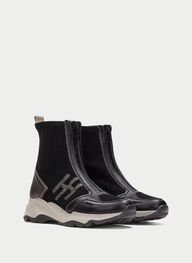 zapatos botín sport nepal negro - hispanitas