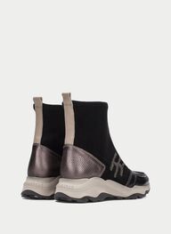 zapatos botín sport nepal negro - hispanitas