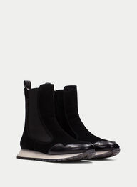 zapatos botin sport kansas negro - hispanitas