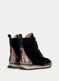 zapatos botin sport kansas negro - hispanitas