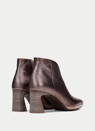 zapatos botin atlanta taupe-metalizado - hispanitas