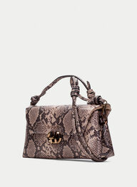 borse clutch  python-taupe - hispanitas