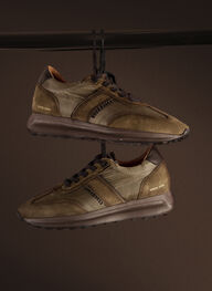 zapatos deportivo  kaki - hispanitas