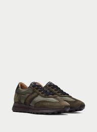zapatos deportivo  kaki - hispanitas