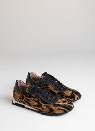 scarpe sportivi zinnia leopardo-camel-nero - hispanitas