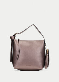 bolsos hobo  taupe-metalizado - hispanitas