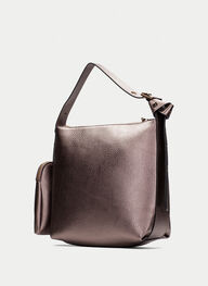 bolsos hobo  taupe-metalizado - hispanitas