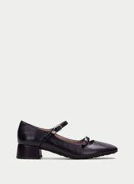 zapatos mary jane oporto negro - hispanitas