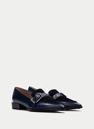 zapatos mocasin turin azul - hispanitas