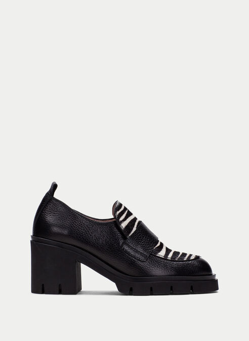 mocasin zurich noir-zebre