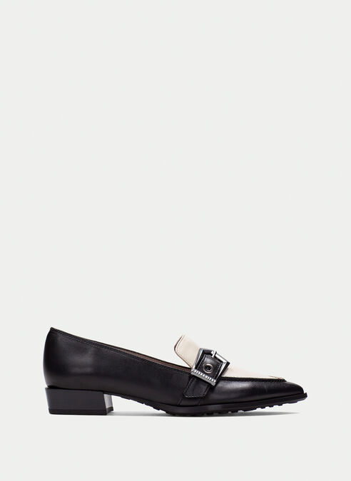 mocasin turin noir-creme