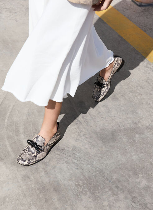 mocasin genova python-taupe