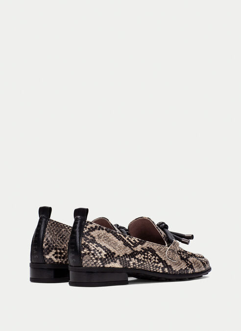 mocasin genova python-taupe