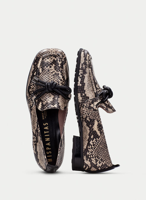 mocasin genova python-taupe