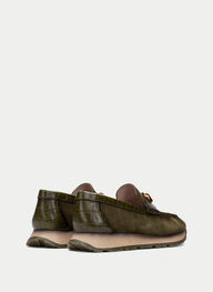 zapatos mocasín sport kansas militar - hispanitas