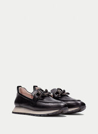 zapatos mocasín sport kansas negro - hispanitas