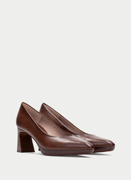 zapatos salones atlanta avellana - hispanitas