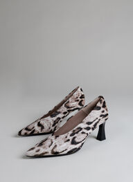 scarpe decollete giorgia leopardo-bianco-nero - hispanitas