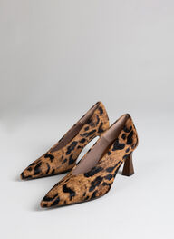 scarpe decollete giorgia leopardo-camel-nero - hispanitas