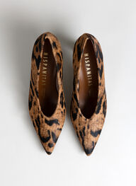 scarpe decollete giorgia leopardo-camel-nero - hispanitas